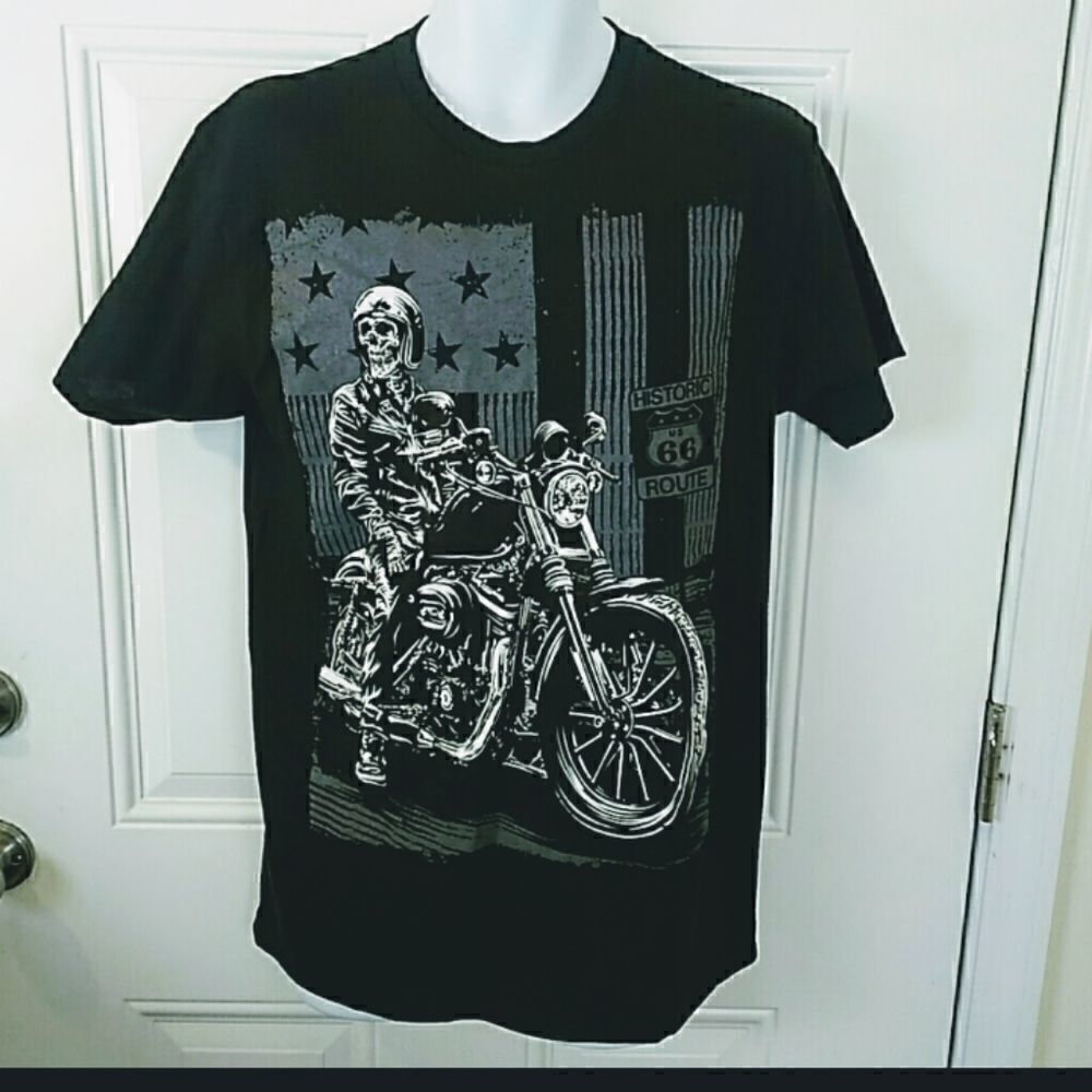 Delta Pro weight black historic Route 66 T-shirt